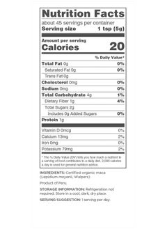 Navitas Organics Maca Powder, 8 oz. Bag — Organic, Non-GMO, Low Temp-DriedGluten-Free  - Image 3
