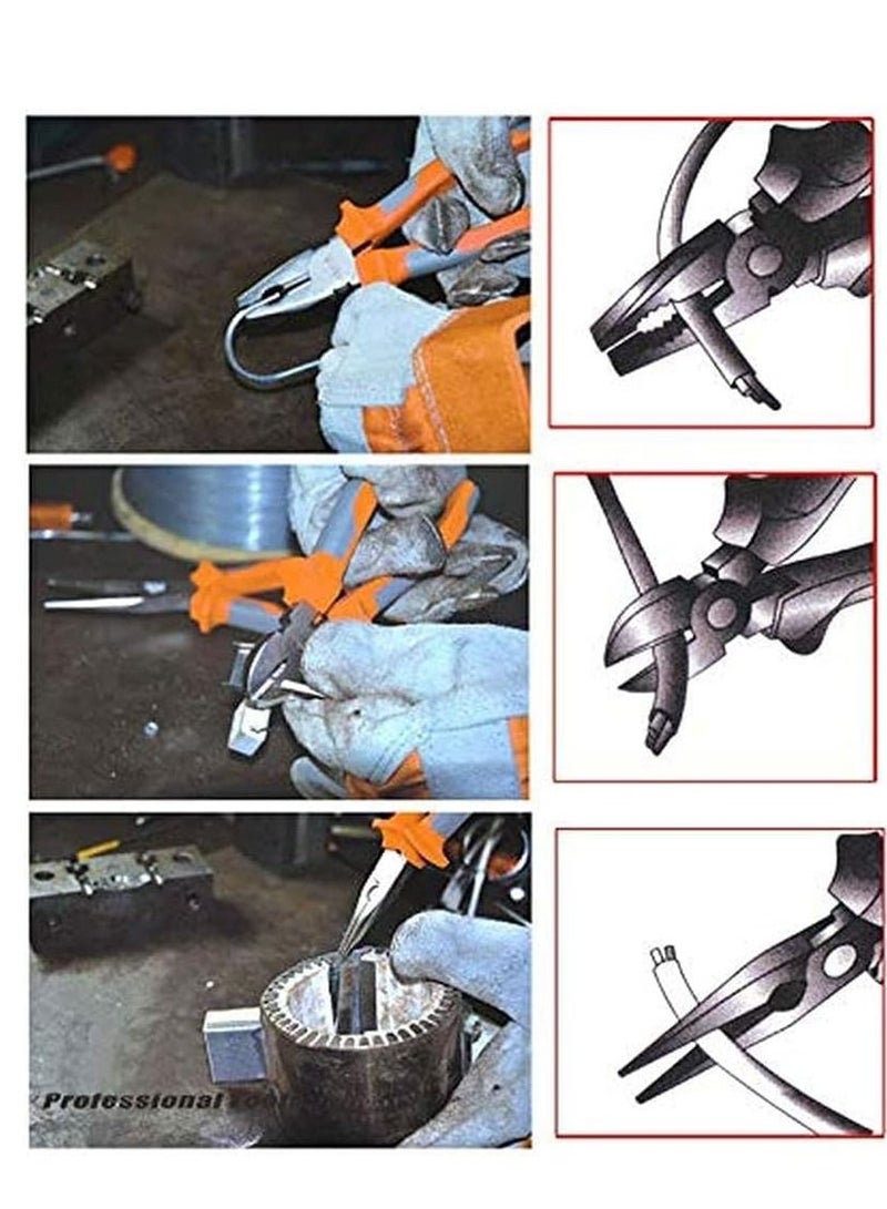 ABBASALI Combination Plier Long Nose Plier 3Pcs Plier Set - Image 2