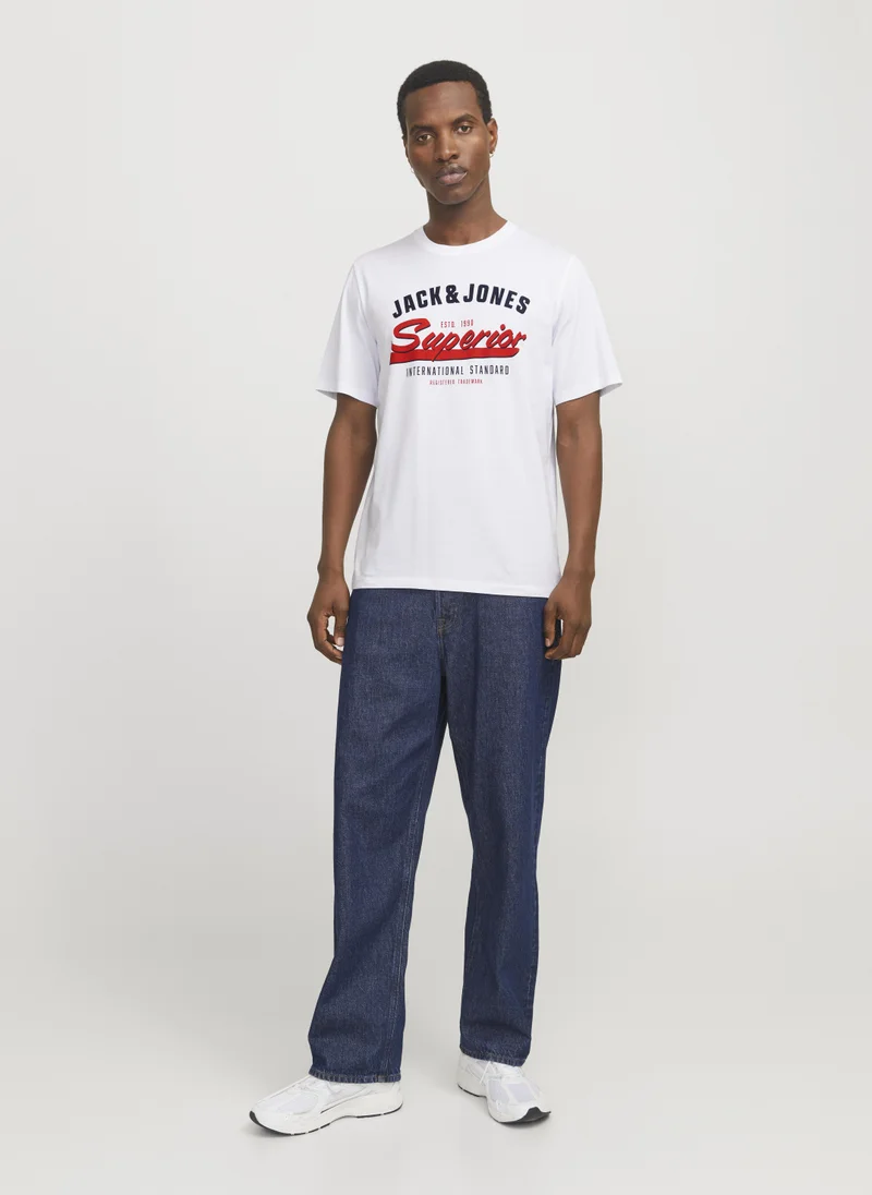 JACK & JONES  Graphic Crew Neck T-Shirt for Men | Best Price UAE