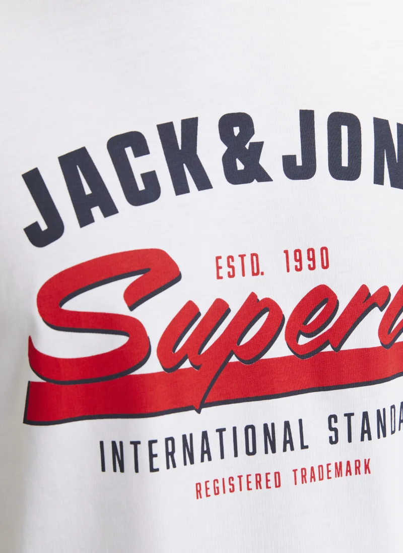 JACK & JONES  Graphic Crew Neck T-Shirt for Men | Best Price UAE