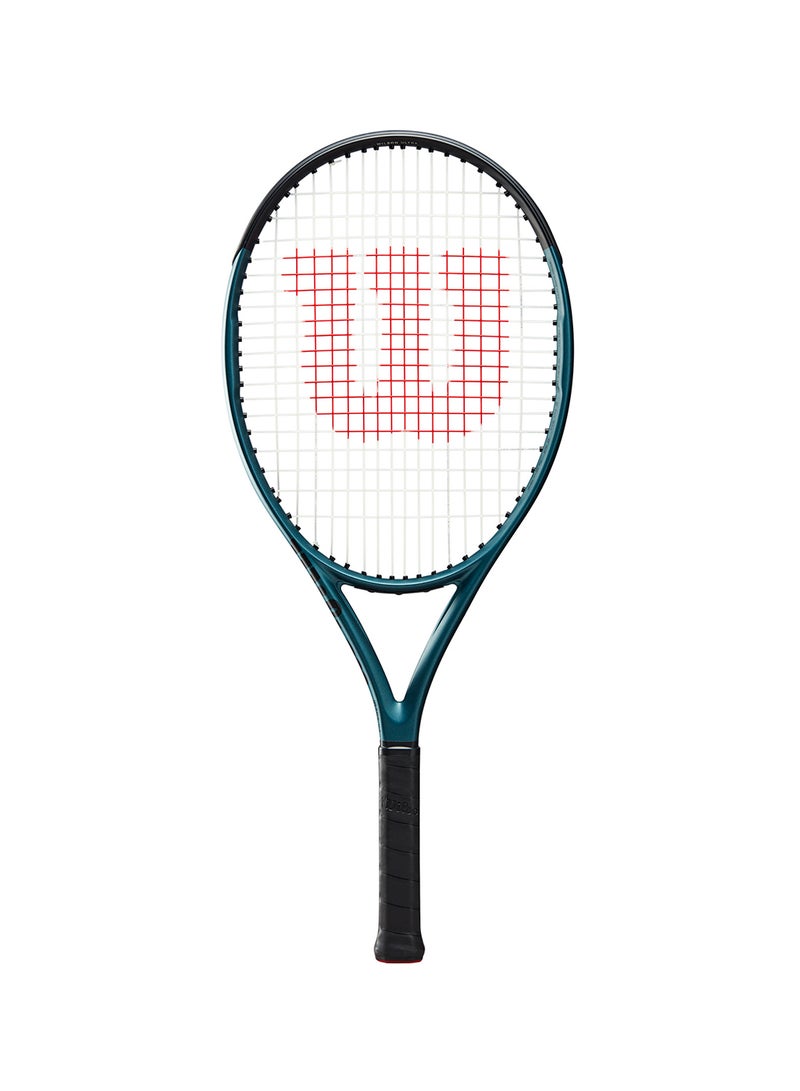 Wilson Ultra 25 V4 Tennis Racket, Head 100, 16x19, Junior Intermediate - Blue/ Black - Image 1