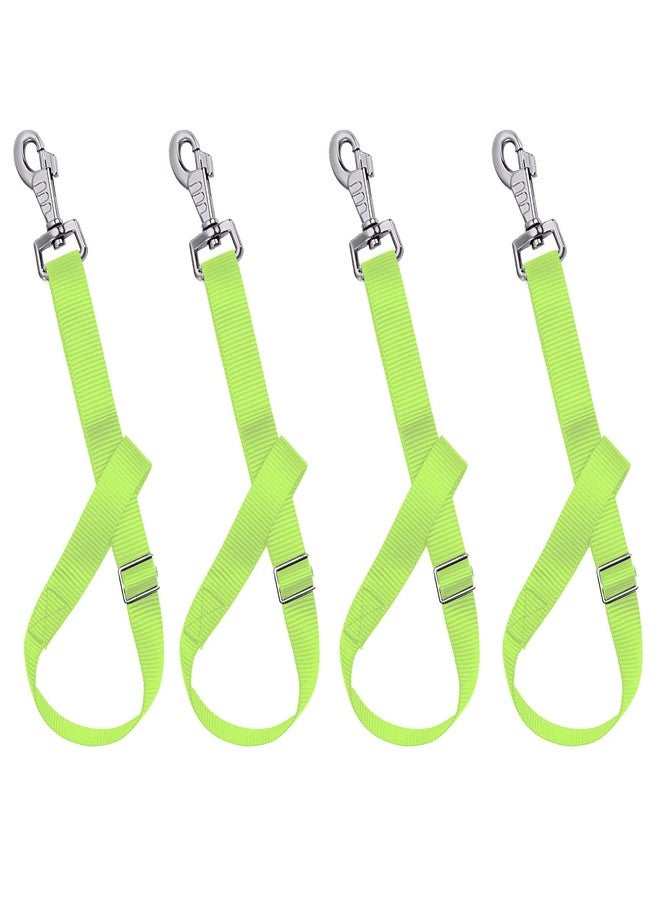 Rosemarie Horse Bucket Strap Hangers,Horse Suppliers Adjustable Nylon Straps up to 700 lbs for Hay Nets, Water Buckets,Hanging-Pratical and Easy Use(4 Pack) (Green) - Image 1