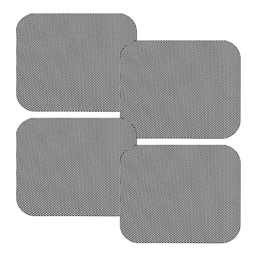 Tuxihapp 4PCS Car Side Window Sunshade Reusable Washable Static Cling Film Car Window Shade Sticker Block UV Rays Heat Glare Vehicle Window Film Shade Privacy Protector for Most Cars Black - Image 1