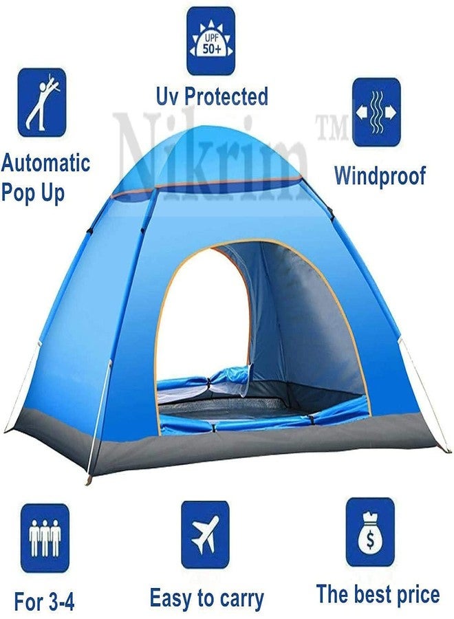 Nikrim™Waterproof Polyester Camping and Outdoor Tent 8 Person Tent (Multi Color) (8 Person Tent) - Image 3