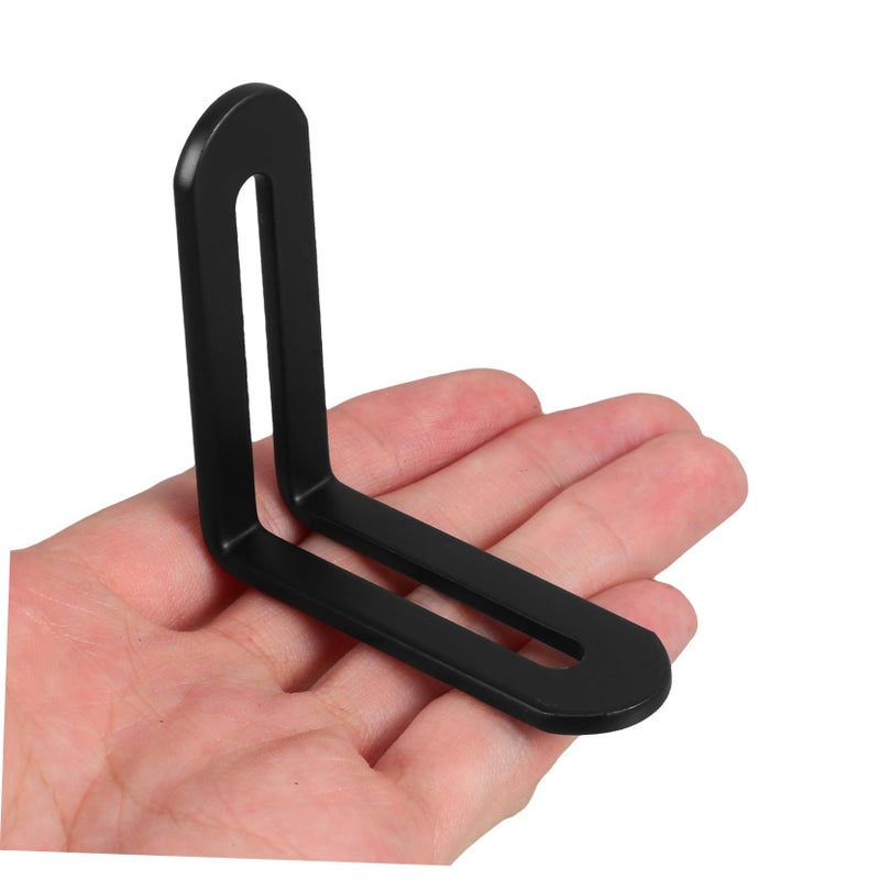 أقواس زاوية من الفولاذ المقاوم للصدو عالية التحمل 10 قطع موصلات أثاث سميكة لدعم خزانة الرف - Image 4