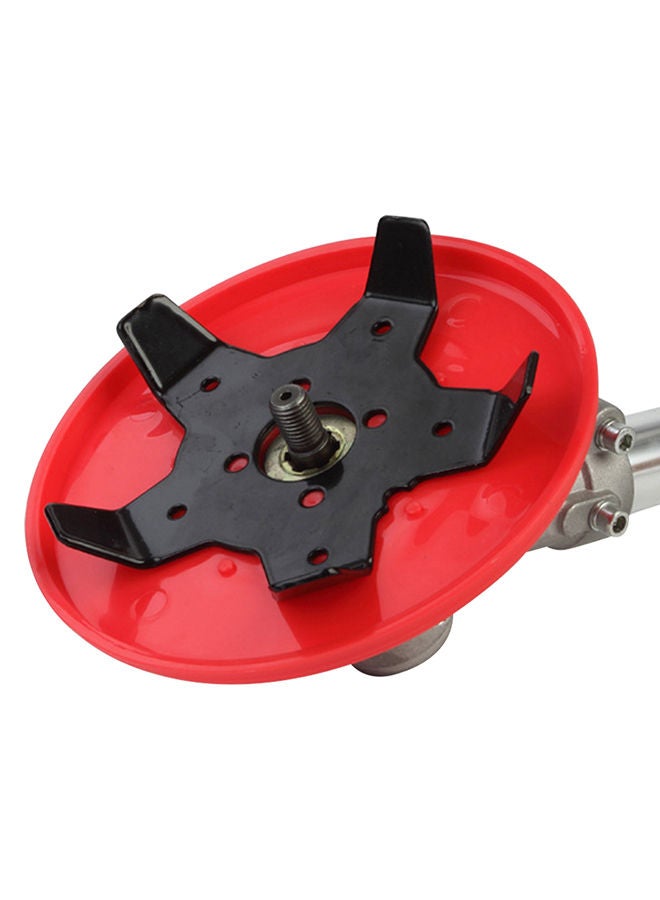 NIBEMINENT 5-Leaves Outdoor Lawn Mower Head With Blade Sharpener Red/Black 2.54centimeter - Image 2