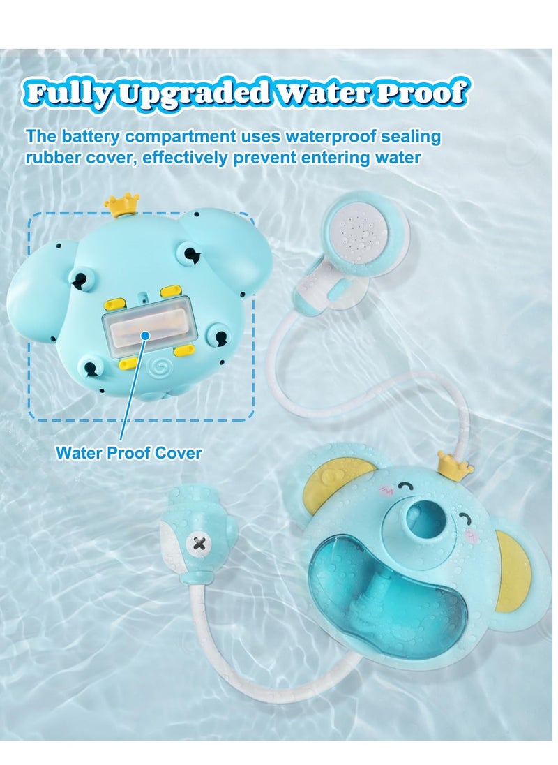 Generic - Baby Bath Toy with Shower Head, Elephant Water Spray Squirt Shower Faucet and Automatic Bubble with Music u0026 Light, Bathtub Water Pump Summer Essentials for Toddlers and Kids Ages 1-3 - Image 1