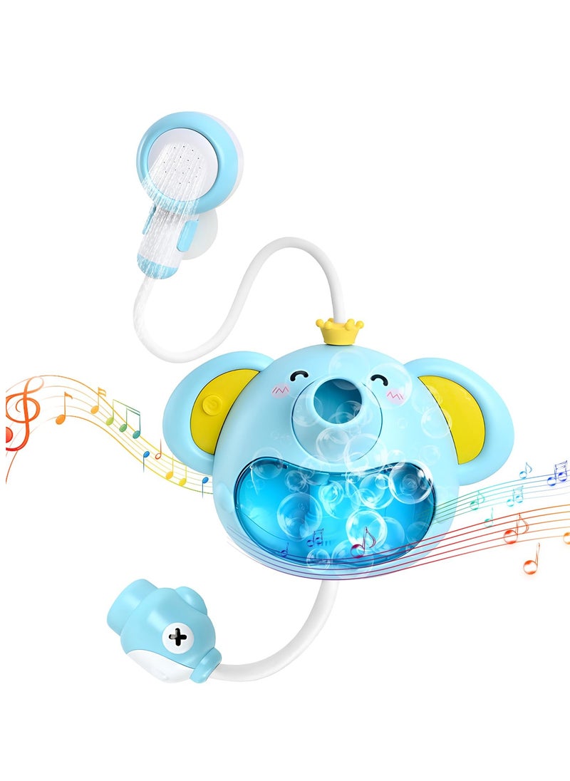Generic - Baby Bath Toy with Shower Head, Elephant Water Spray Squirt Shower Faucet and Automatic Bubble with Music u0026 Light, Bathtub Water Pump Summer Essentials for Toddlers and Kids Ages 1-3 - Image 1