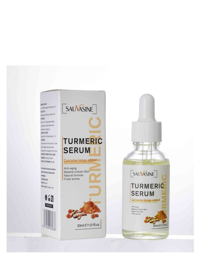 SAUVASINE - Turmeric Dark Spot Corrector Oil Anti - Aging Turmeric Repair Face Serum Natural Turmeric Bright Skin Dark Spot Skin Care Moisturizing Repair Serum Turmeric serum for Face Unisex 30ml - Image 1
