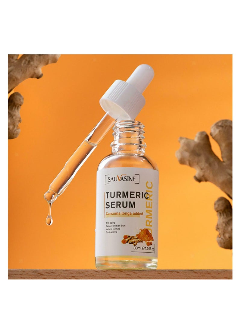 SAUVASINE - Turmeric Dark Spot Corrector Oil Anti - Aging Turmeric Repair Face Serum Natural Turmeric Bright Skin Dark Spot Skin Care Moisturizing Repair Serum Turmeric serum for Face Unisex 30ml - Image 1
