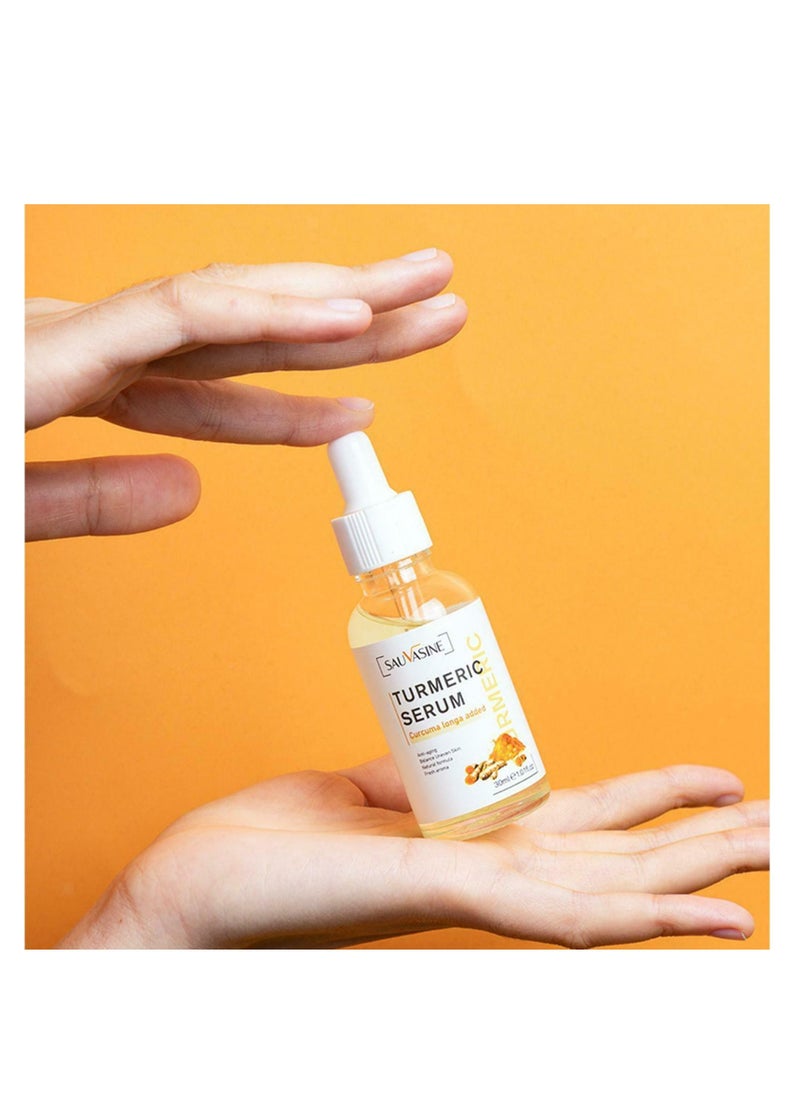 SAUVASINE - Turmeric Dark Spot Corrector Oil Anti - Aging Turmeric Repair Face Serum Natural Turmeric Bright Skin Dark Spot Skin Care Moisturizing Repair Serum Turmeric serum for Face Unisex 30ml - Image 1