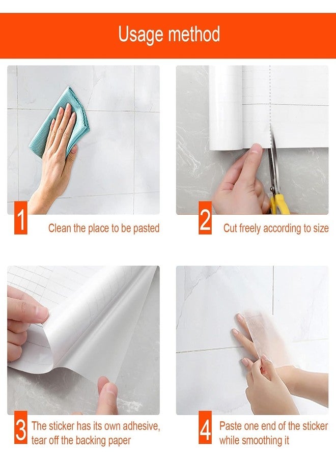 WALLFLY Protective Film Liners Drawers Shelves Kitchen Oil Proof Furniture Film Splash Guard Walls Cover Removable Cabinets Laminate Film | Transparent Glossy Self-Adhesive Sheet (31W x 121.92L) - Image 5