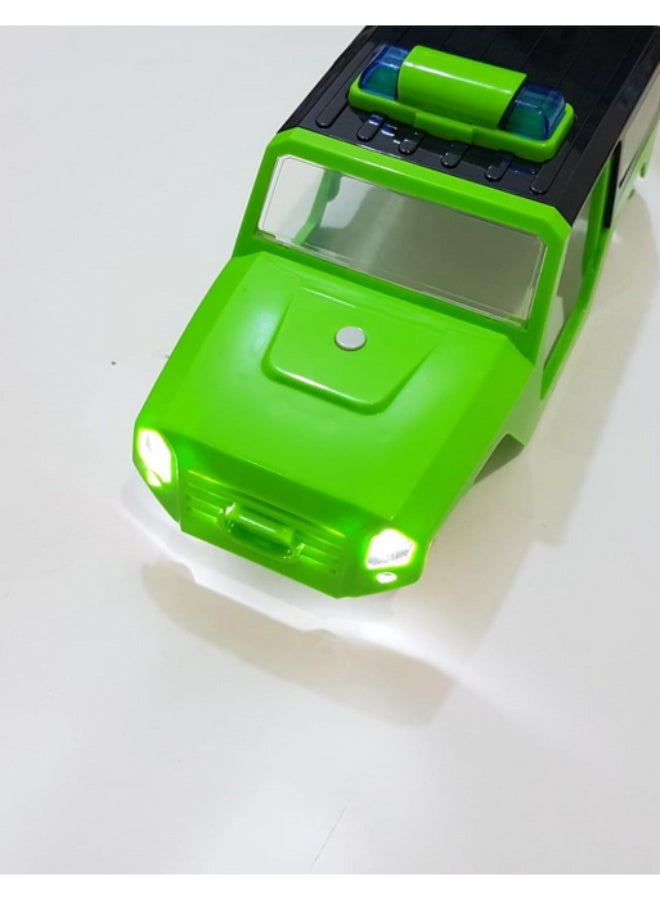 An educational vehicle assembly game featuring two civilian and military vehicle models. Educational and easy to assemble.  - Image 4