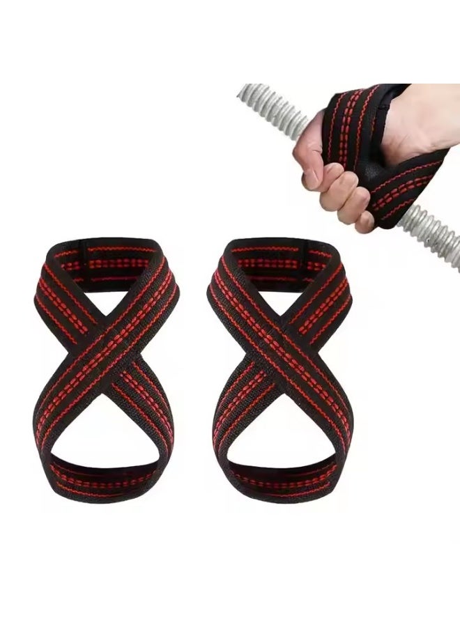 Generic Figure 8 Weight Lifting Straps for Deadlifts, Pull-Ups, Powerlifting & Gym Training – Heavy Duty Wrist Support  - Image 4