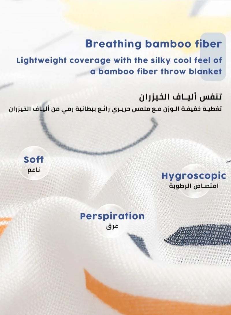 ميكسد تنفس الخيزران الألياف بطانية الطفل مع شكل وسادة ، بطانية السفر الطفل المولود الجديد الفتيان والفتيات منشفة حمام ، 110 * 110cm - Image 4