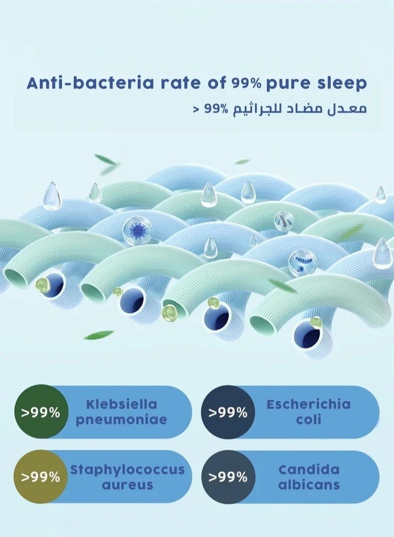 ميكسد تنفس الخيزران الألياف بطانية الطفل مع شكل وسادة ، بطانية السفر الطفل المولود الجديد الفتيان والفتيات منشفة حمام ، 110 * 110cm - Image 2