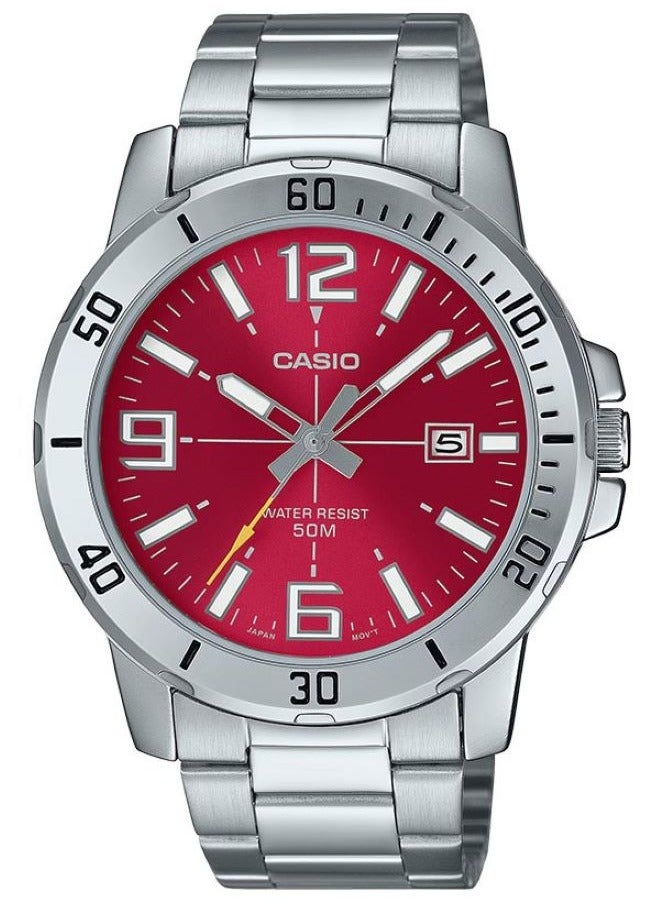 كاسيو ساعة كاسيو للرجال بتصميم عصري موديل MTP-VD01D-4BV - Image 1