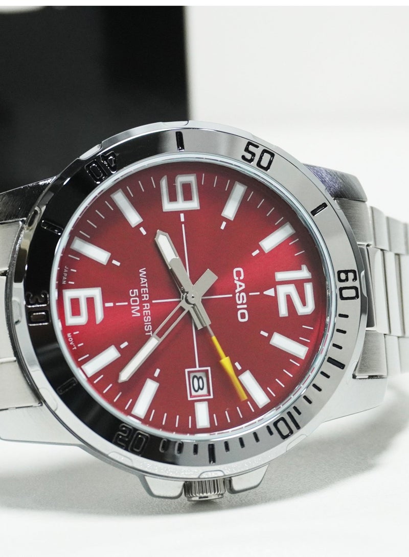 كاسيو ساعة كاسيو للرجال بتصميم عصري موديل MTP-VD01D-4BV - Image 2