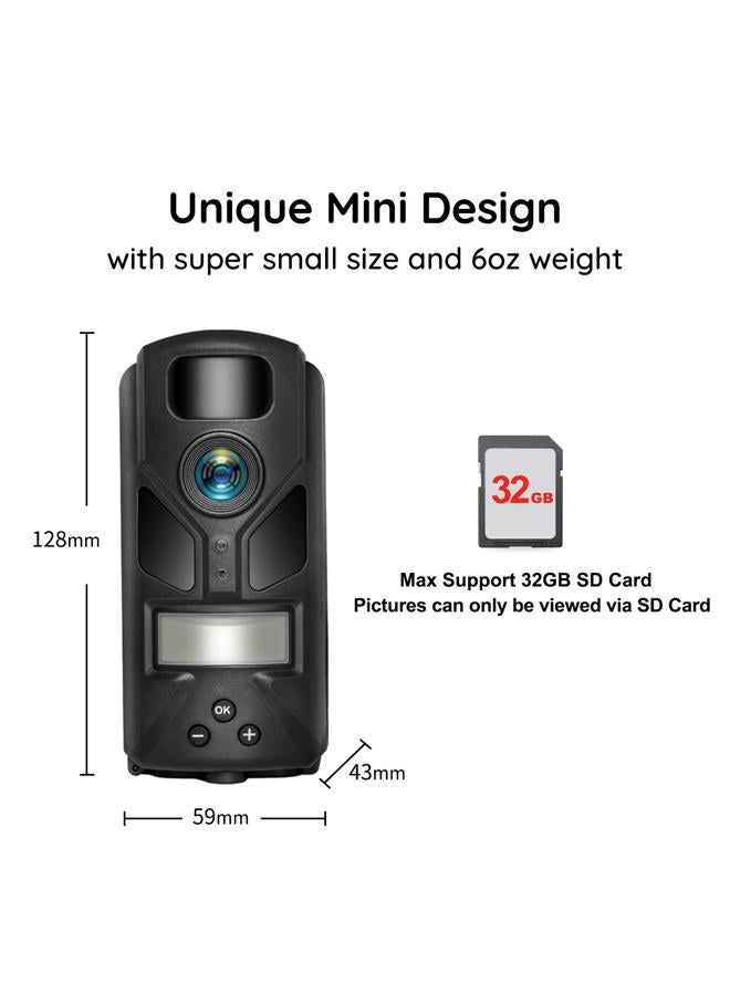 OUTDOOR EXPERT 20MP Mini Trail Camera, 1080P Hunting Camera with No Glow 940nm Night Vision Motion Activated IP66 Waterproof, 80ft Illumination Range for Wildlife Monitoring, Outdoor Use - Image 4