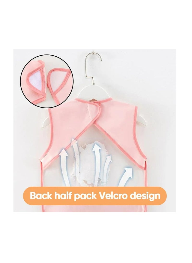 Excefore مريلة أطفال قابلة للتعديل، 6 قطع مريلة للأطفال من عمر 0-4 سنوات، مريلات سيليكون للبنات أو الأولاد، مريلة قابلة للتعديل ومقاومة للماء، مريلات متعددة الوظائف للتغذية، التسنين وسيلان اللعاب - Image 5