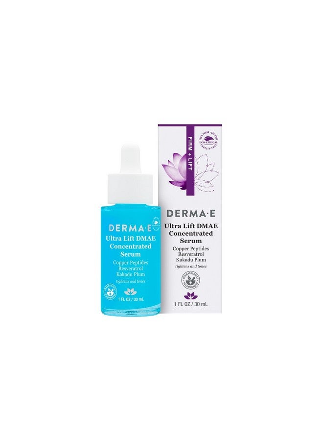 derma-e Derma E Ultra Lift Dmae Concentrated Serum All Natural Skin Firming Serum Hydrating Serum With Copper Peptides And Resveratrol Concentrated Facial Skin Care Serum 1Oz - Image 1