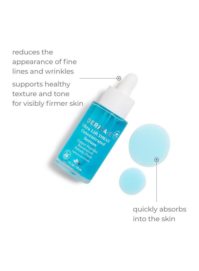 derma-e Derma E Ultra Lift Dmae Concentrated Serum All Natural Skin Firming Serum Hydrating Serum With Copper Peptides And Resveratrol Concentrated Facial Skin Care Serum 1Oz - Image 3