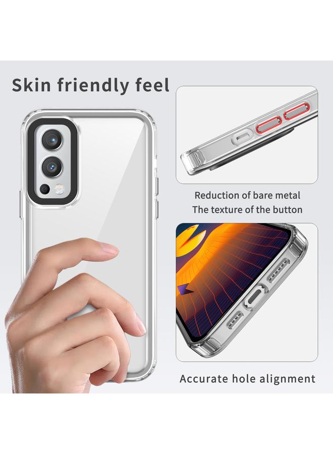 S-TOP Case For OnePlus Nord 2 5G Transparent Acrylic + TPU Shockproof Phone Case - Image 5