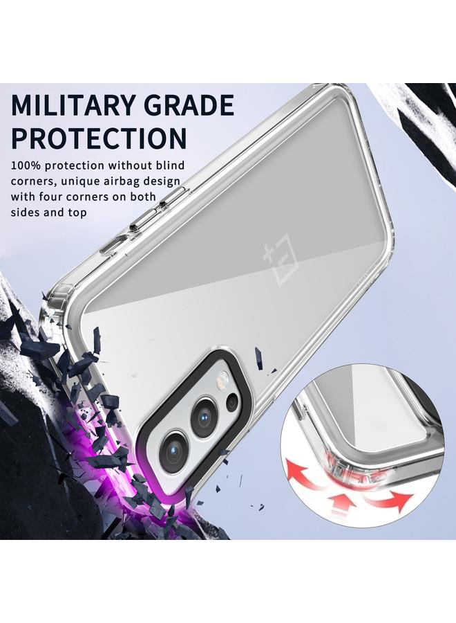 S-TOP Case For OnePlus Nord 2 5G Transparent Acrylic + TPU Shockproof Phone Case - Image 4