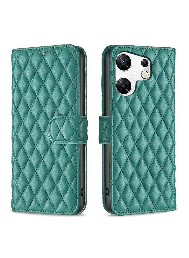 Zaboon Case For Infinix Zero 30 4G Diamond Lattice Wallet Flip Leather Phone Case - Image 1