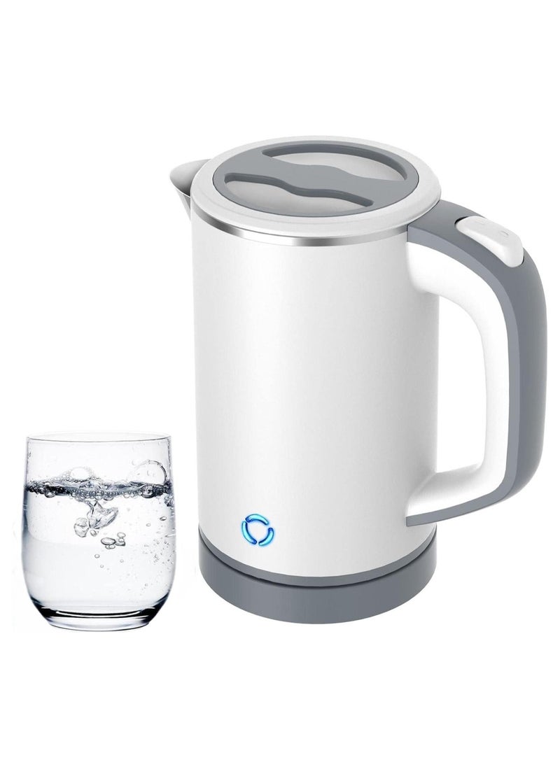 Generic - Travel Kettle Lightweight Small,800ml Kettles Electric Stainless Steel Electric Kettles Fast Boil Quiet Electric Kettles for Business Trip, Travel (White) - Image 1