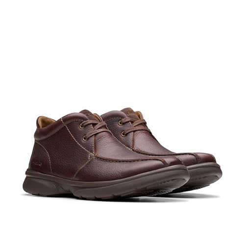 Clarks Collection Men's Bradley Up Chukka Boot, Dark Brown Leather, 9 Medium US - Image 5