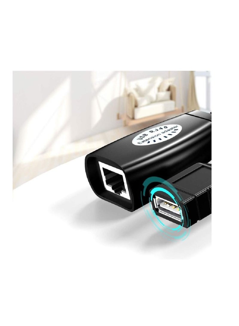 SMAKN USB Over CAT5 / 5e / 6 RJ45 Extension Cable Adapter Set - Image 4