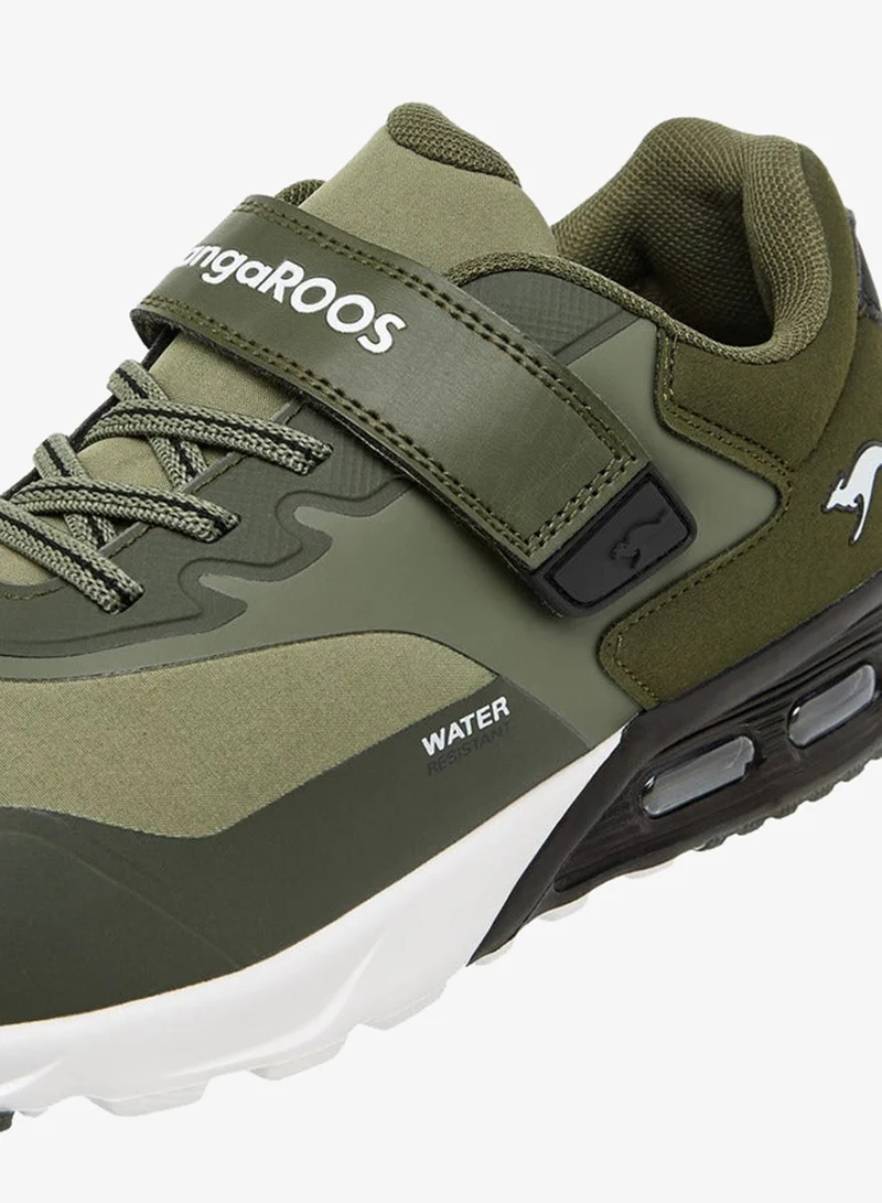 kangaROOS OLIVE Women's Logo Print Sports Shoes with Hook and Loop Closure for Women | Best Price UAE
