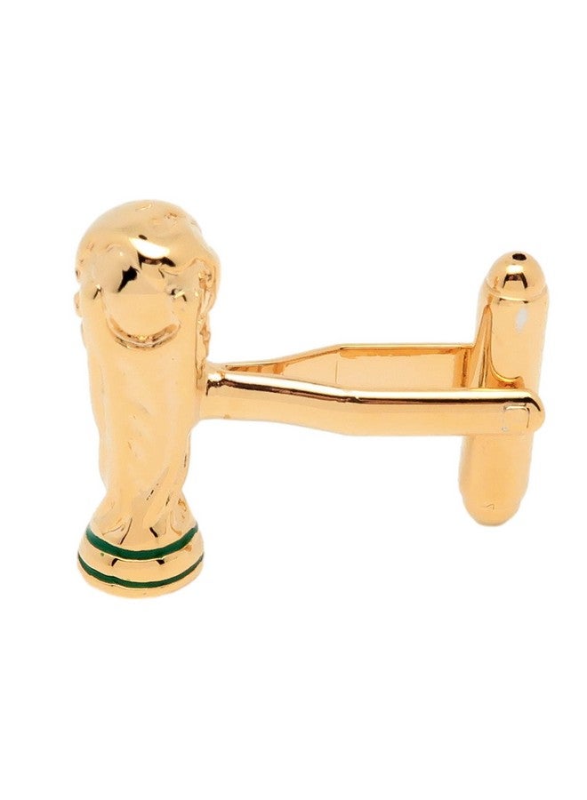 Jonwo 14K Gold Plated Football World Cup Tropy Cufflinks For Men In Gift Case Football Fan Men'S Cuff Link For Wedding Shirt Party Business Regular Anniversary Dress - Image 5