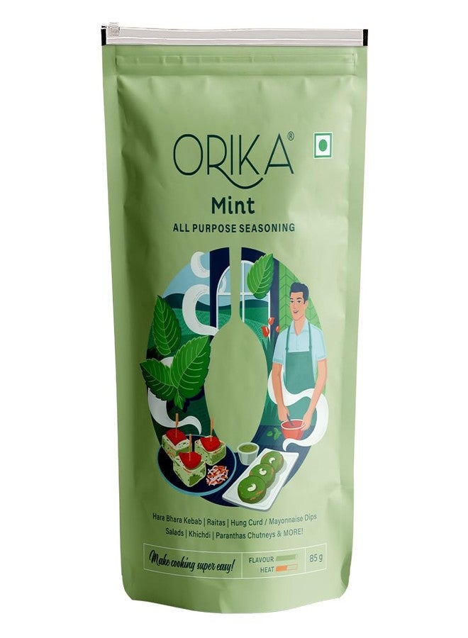 Orika Mint Powder All Purpose Seasoning, 85g | Natural Dry Mint Pudina Powder | No Artificial Flavours and Colours - Image 1
