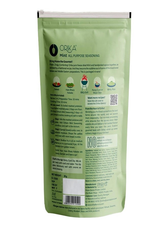 Orika Mint Powder All Purpose Seasoning, 85g | Natural Dry Mint Pudina Powder | No Artificial Flavours and Colours - Image 2