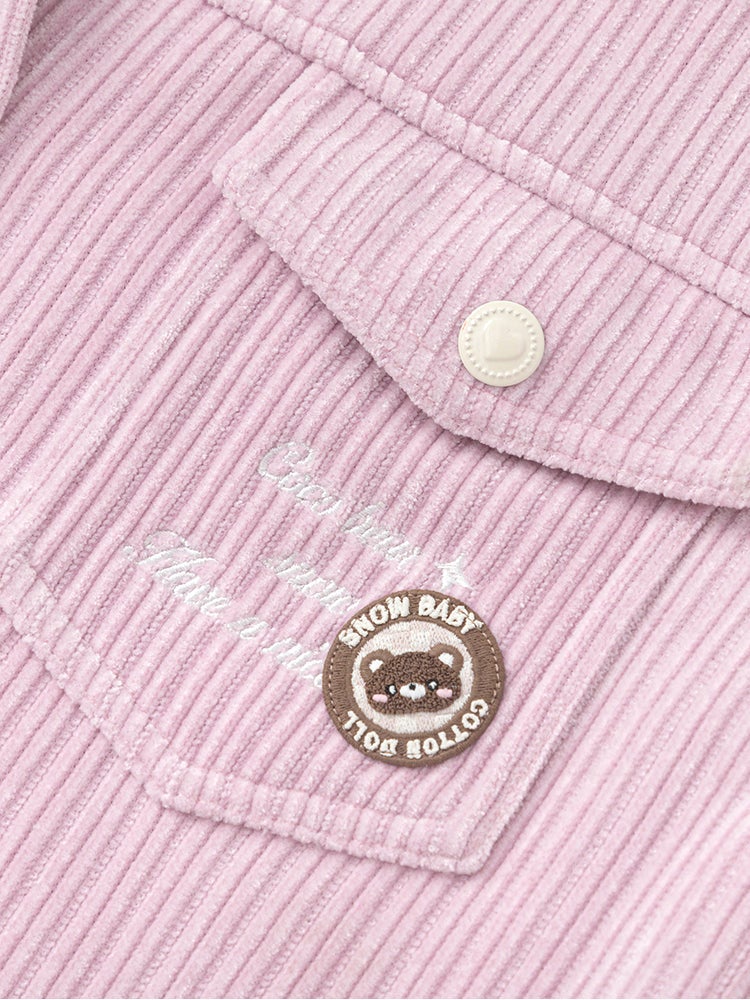 Balabala Girls' Ribbed Curdoroy Jacket - Image 3