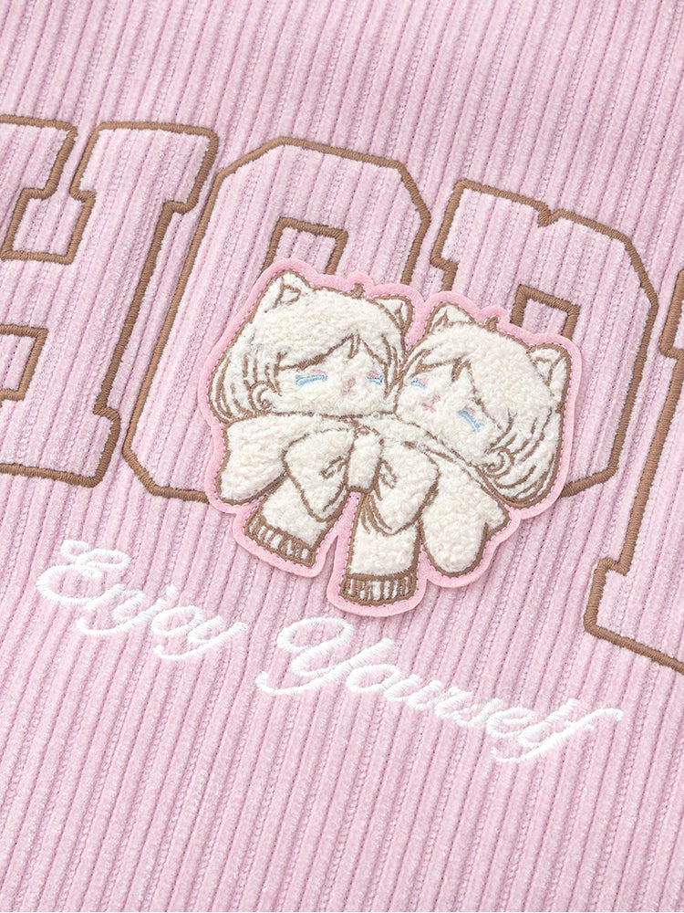 Balabala Girls' Ribbed Curdoroy Jacket - Image 4