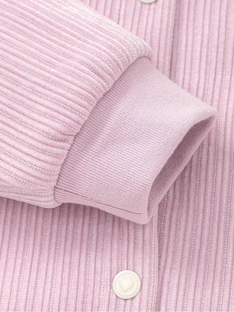 Balabala Girls' Ribbed Curdoroy Jacket - Image 5