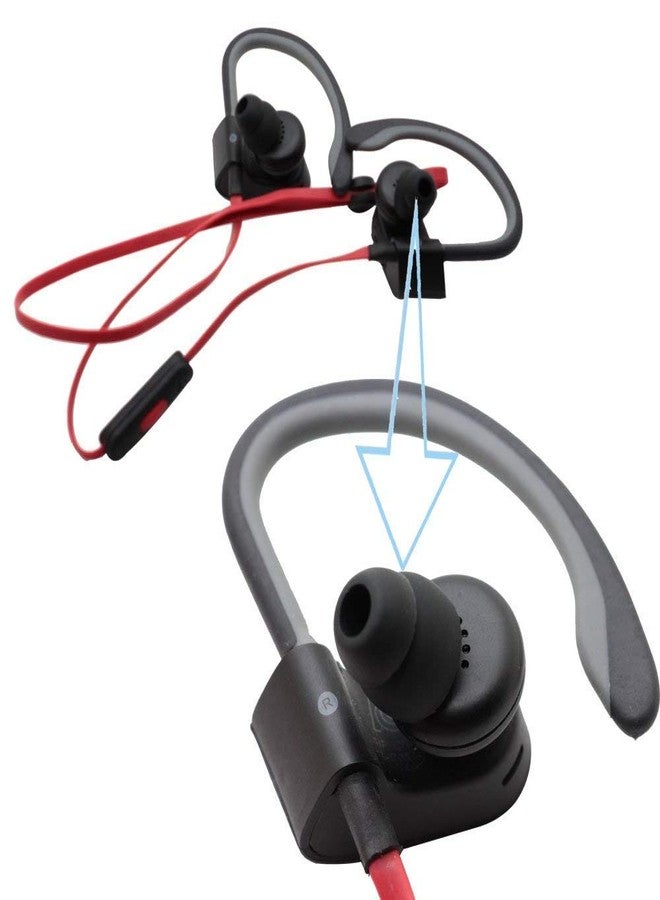 Toeasor Powerbeats 2 Replacement Earbuds Powerbeats3 Ear Buds Double Flange Silicone Ear Tips Compatible with Beat by Dr Dre Powerbeats 2 Powerbeats 3 in-Ear Earphones Earbuds (10pcs) - Image 5