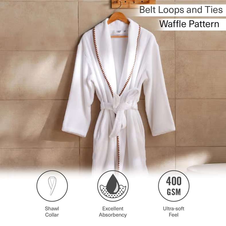 Pan Home Premium Turkish Cotton Bathrobe for Women - Image 5