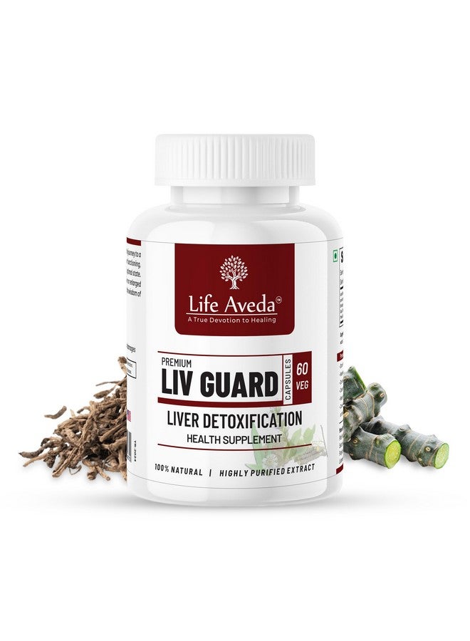 Life Aveda Life Aveda Liv Guard for Fatty Liver and Liver Detox Supplement | Help and Support Digestion, Blood purifier, Liver Function & Metabolism | Organic & Natural Ayurvedic Lever Detox Capsules | 60 Veg Caps (One Month Supply)  - Image 2