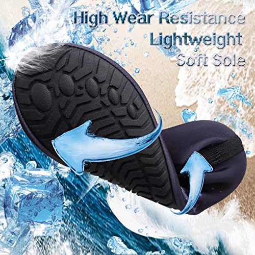 YALOX Water Shoes Women's Men's Outdoor Beach Swimming Aqua Socks Quick-Dry Barefoot Shoes Surfing Yoga Pool Exercise(Fragment whale-38/39) - Image 4