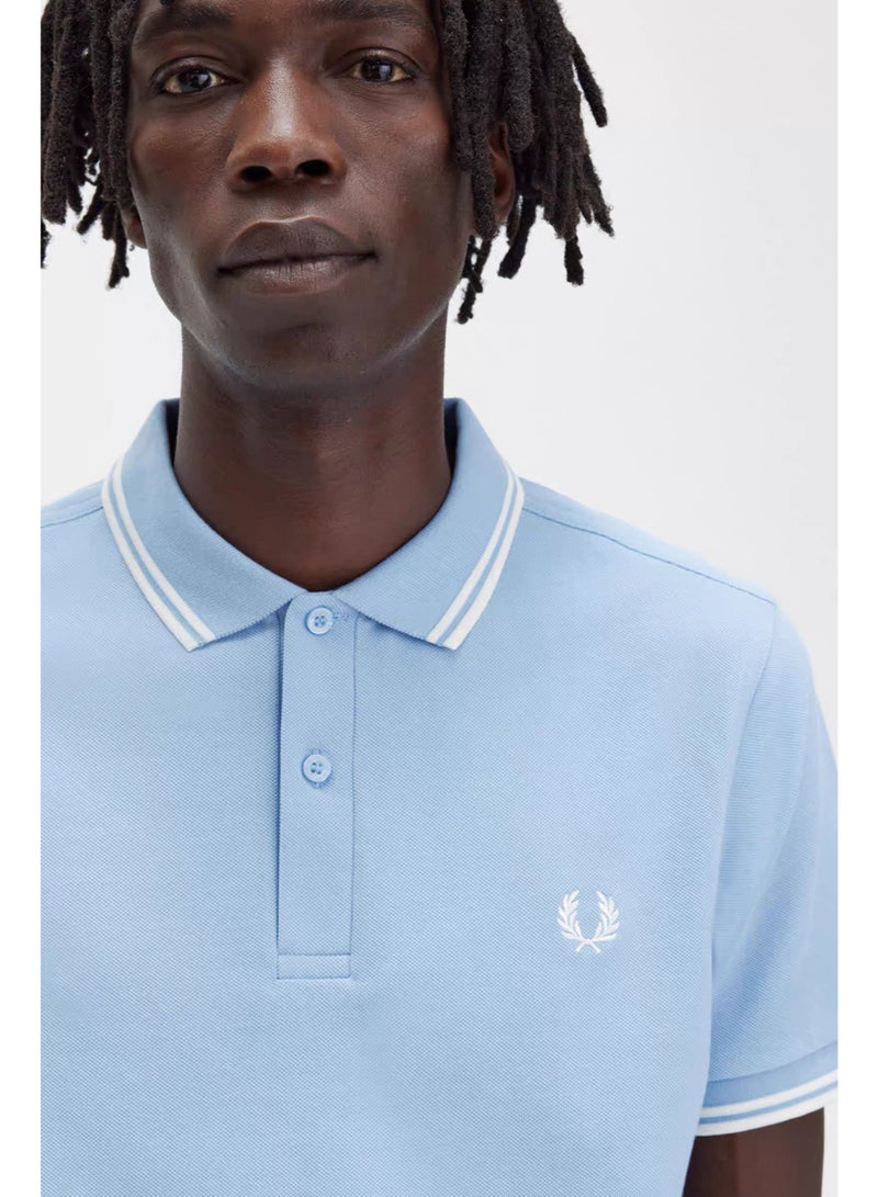 فريد بيري بولر رجالي موديل ضيق (Slim Fit) - قميص بولو بكمام قصير للعمل والاسترخاء - Image 3
