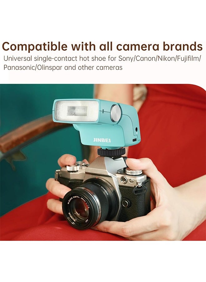 Jinbei - JINBEI Hi-5 Retro Camera Flashes GN16 6000K±200K Built-in 2500mAh Lithium-ion Battery with S1/S2 Photo-Sensitive Modes for Sony for Canon for Nikon for Fuji for Olympus Hot Shoe Cameras - Image 1