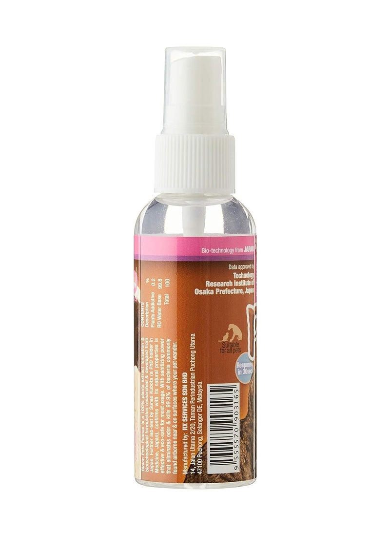 bioion - Pets Pounce Sanitizer - Pet Paw, Fur, Ear Cleaner, Safe for Pets - Plant Based, Non-Alcoholic - Sakura Fragrance - 60ml Cat - Image 1