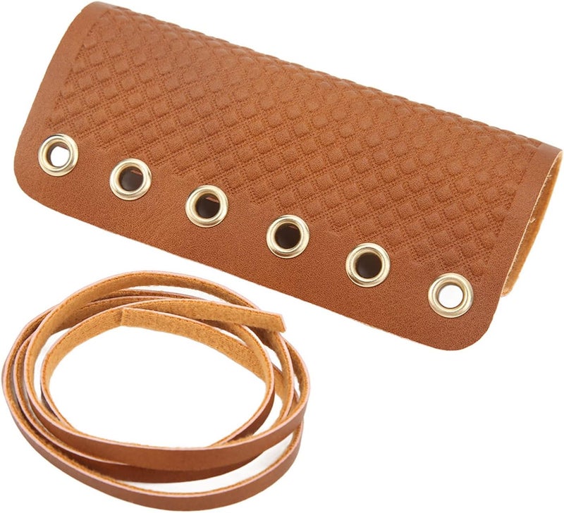 Motorcycle Hand Grip Cover, Universal Anti Slip Handlebar Grip Wrap with Retro Style, Fiber Simulated Leather Throttle Brake Clutch Cover for Most Motorcycles - Image 2