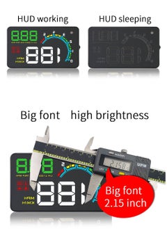 GULFLINK GULFLINK Head Up Display(HUD) Vehicle Speed Meter D3000  - Image 5