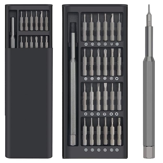 JAMBUVANTI JAMBUVANTI Professional 24in1 Screwdriver Tool kit Magnetic Flexible Rod Precision screw driver set for computer mobile repairing tool kit laptop repairing and multipurpose  - Image 1