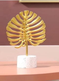 AIWANTO 3Pcs Artificial Decoration Flower Golden Pattern Decoration for Table Home Decor Office Table  - Image 3